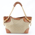 Gucci Diamante Maui Leather Canvas Tote Shoulder