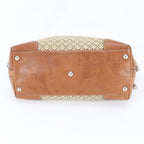 Gucci Diamante Maui Leather Canvas Tote Shoulder — view 6