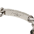 Louis Vuitton Monogram Bracelet LV Signature Chain Silver Metal
