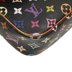 Louis Vuitton Monogram Multicolor Sologne Shoulder Bag Black Brown Leather