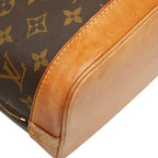 Louis Vuitton Monogram Alma PM Handbag Brown Leather