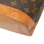 Louis Vuitton Monogram Alma PM Handbag Brown Leather