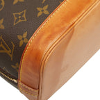 Louis Vuitton Monogram Alma PM Handbag Brown Leather
