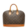 Louis Vuitton Monogram Alma PM Handbag Brown Leather