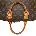 Louis Vuitton Monogram Alma PM Handbag Brown Leather