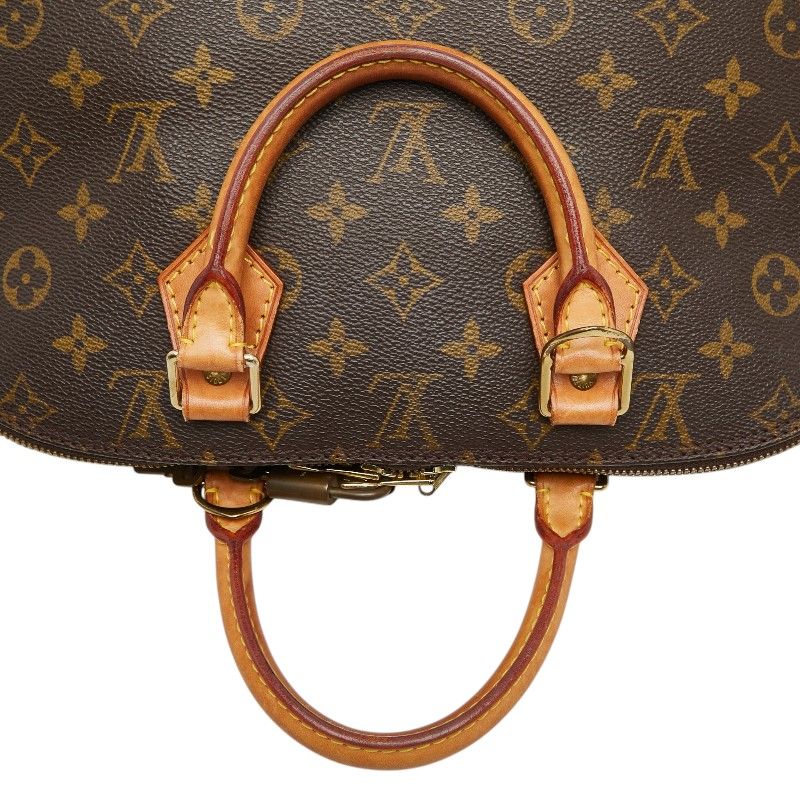 Louis Vuitton Monogram Alma PM Handbag Brown Leather