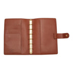 Louis Vuitton Monogram Agenda PM 6 Hole Notebook Cover System Brown Leather