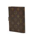 Louis Vuitton Monogram Agenda PM 6 Hole Notebook Cover System Brown Leather