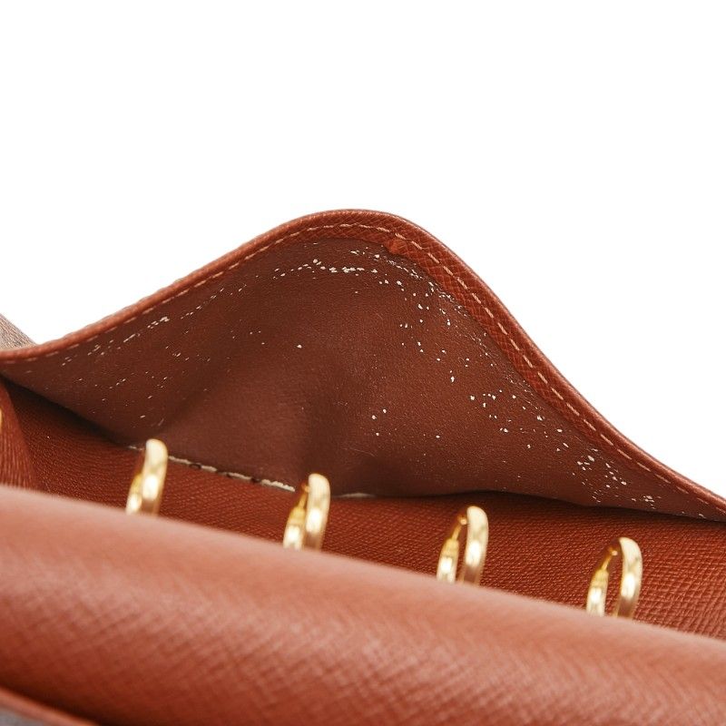 Louis Vuitton Monogram Agenda PM 6 Hole Notebook Cover System Brown Leather