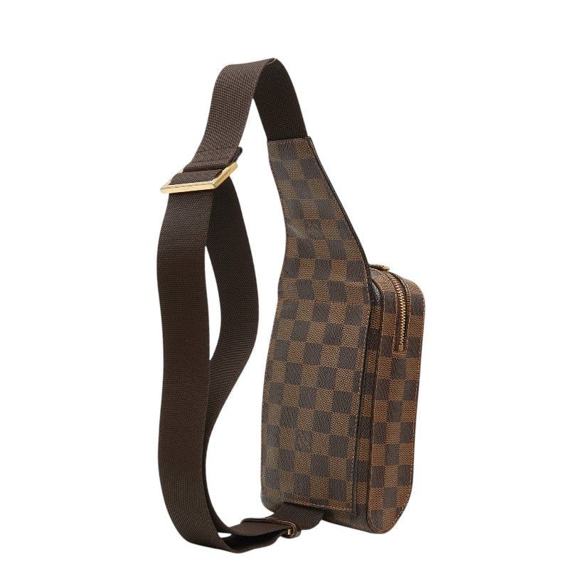 Louis Vuitton Damier Geronimos Belt Bag Brown Leather