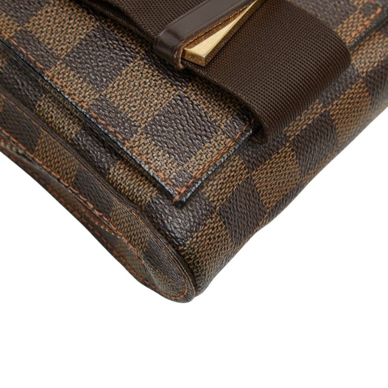 Louis Vuitton Damier Geronimos Belt Bag Brown Leather