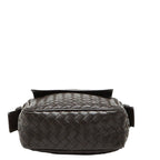 Bottega Veneta Intrecciato Shoulder Bag Brown Leather
