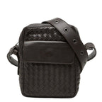 Bottega Veneta Intrecciato Shoulder Bag Brown Leather