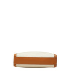 Celine Vertical Cabas Small 2-Way Shoulder Bag Ivory Brown Canvas Leather