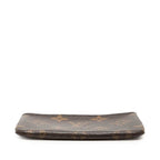 Louis Vuitton Monogram Pochette Cles Coin Case Brown Leather