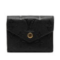 Louis Vuitton Monogram Empreinte Portefeuille Zoe Trifold Wallet Noir Black