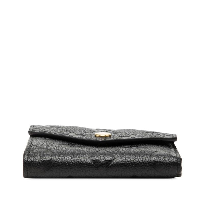 Louis Vuitton Monogram Empreinte Portefeuille Zoe Trifold Wallet Noir Black