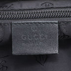 Gucci Guccissima Leather Shoulder Bag Crossbody Messenger Black — view 9