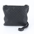 Gucci Guccissima Leather Shoulder Bag Crossbody Messenger Black