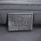 Gucci GG Canvas Leather Tote Shoulder Hand Black — view 8