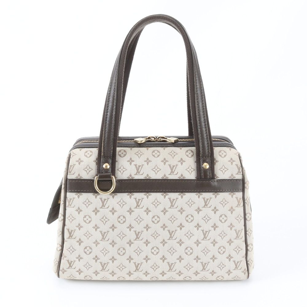 Louis Vuitton Monogram Mini Josephine PM Leather Canvas Handbag Tote