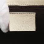 Gucci Jackie 002 Leather Canvas Handbag Tote — view 8