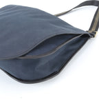 Gucci Leather Canvas Shoulder Bag Crossbody Messenger Navy — view 4