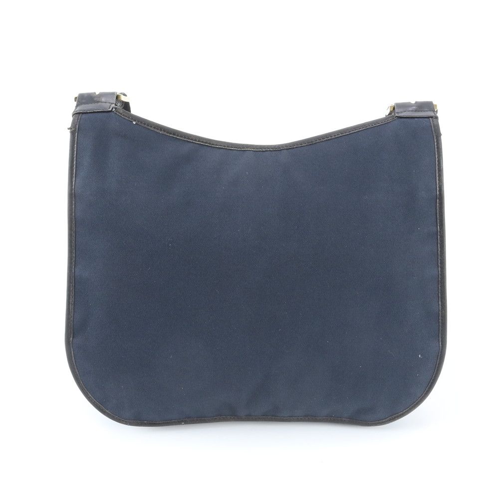 Gucci Leather Canvas Shoulder Bag Crossbody Messenger Navy — view 3