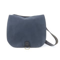 Gucci Leather Canvas Shoulder Bag Crossbody Messenger Navy