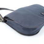 Gucci Leather Canvas Shoulder Bag Crossbody Messenger Navy — view 6