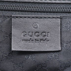 Gucci Leather Canvas Shoulder Bag Crossbody Messenger Navy — view 8
