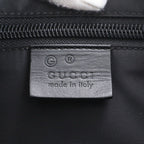 Gucci Sherry Line Leather Canvas Tote Shoulder Business Black — view 8