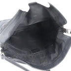 Gucci Jackie 001 Leather Nylon Shoulder Bag Hand Black — view 7