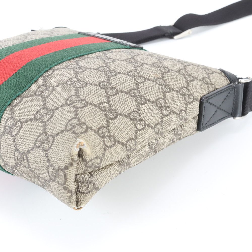 Gucci GG Supreme Sherry Line Leather Shoulder Bag Crossbody Messenger — view 4