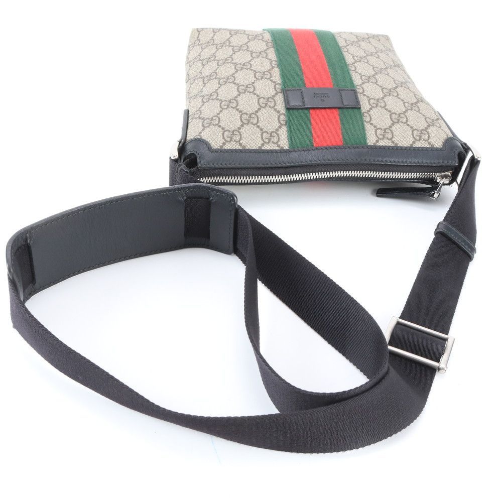 Gucci GG Supreme Sherry Line Leather Shoulder Bag Crossbody Messenger — view 2