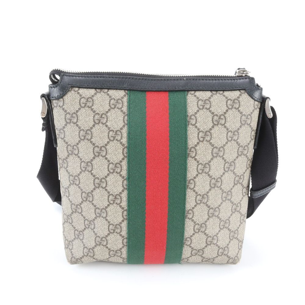 Gucci GG Supreme Sherry Line Leather Shoulder Bag Crossbody Messenger — view 3