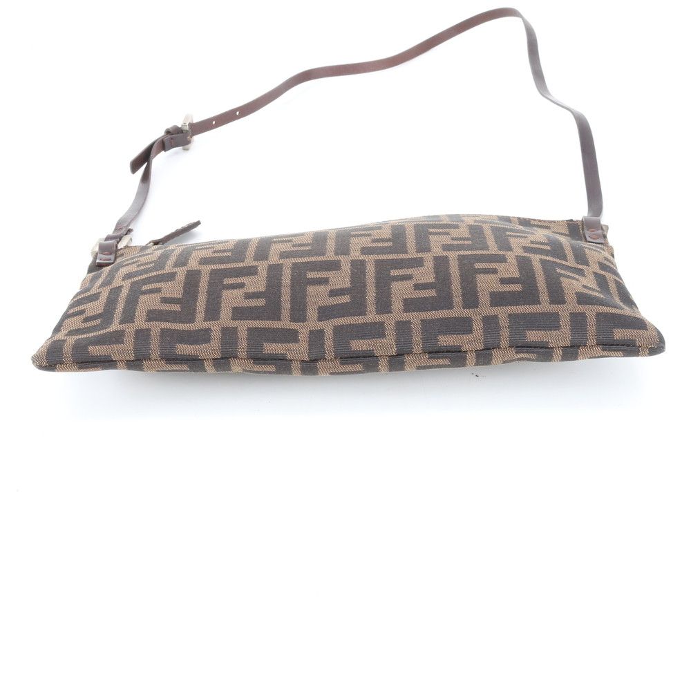 Fendi Zucca Leather Canvas Shoulder Bag Crossbody Brown — view 6
