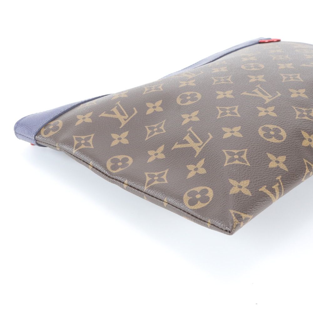 Louis Vuitton Monogram Pochette Apollo Leather Clutch Pouch — view 6