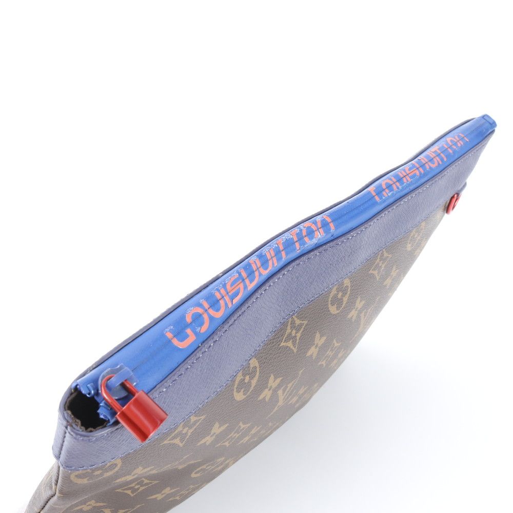 Louis Vuitton Monogram Pochette Apollo Leather Clutch Pouch — view 3