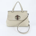 Gucci Bambu Daily Leather 2-Way Shoulder Bag Crossbody Hand