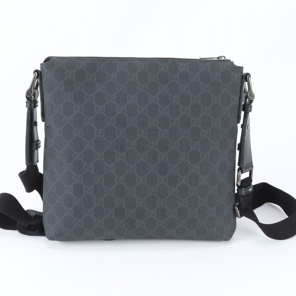 Gucci GG Supreme Leather Shoulder Bag Crossbody Messenger Business Tote — view 3