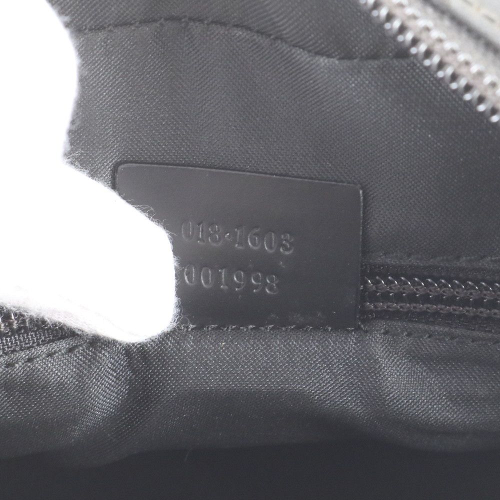 Gucci GG Nylon 018 Leather Clutch Pouch Business Black — view 9