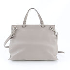 Gucci Bamboo Daily Leather 2-Way Shoulder Bag Crossbody Hand Gray — view 3