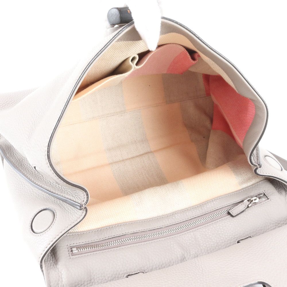 Gucci Bamboo Daily Leather 2-Way Shoulder Bag Crossbody Hand Gray — view 7