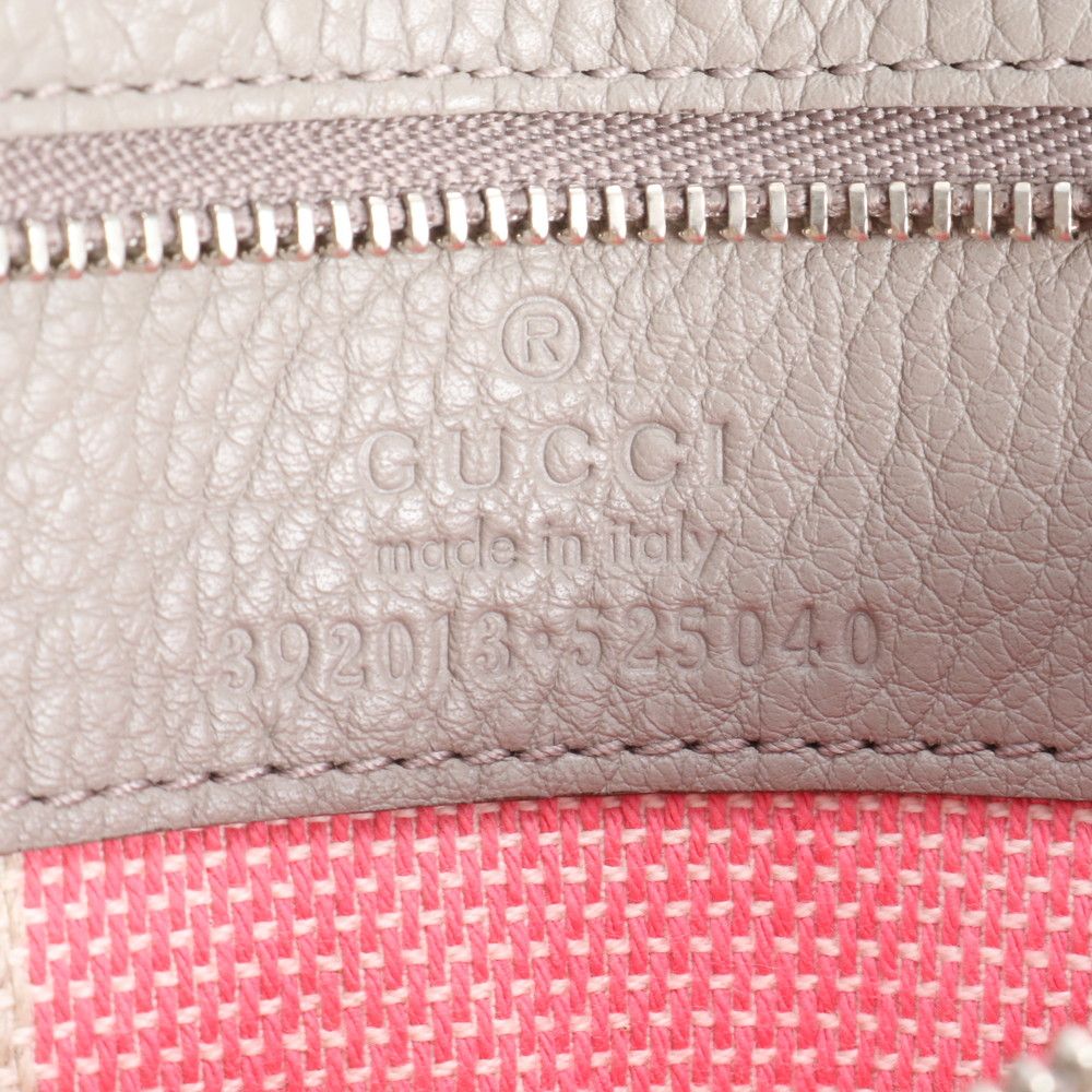 Gucci Bamboo Daily Leather 2-Way Shoulder Bag Crossbody Hand Gray — view 8