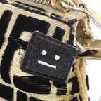 Fendi Zucca Patch FF Leather Canvas Shoulder Bag Hand — view 8