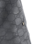 Gucci GG Nylon Leather Shoulder Bag Crossbody Messenger Black — view 9