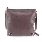 Gucci Guccissima Abbey Leather Shoulder Bag Crossbody Messenger Brown — view 3
