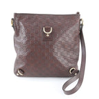 Gucci Guccissima Abbey Leather Shoulder Bag Crossbody Messenger Brown