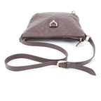 Gucci Guccissima Abbey Leather Shoulder Bag Crossbody Messenger Brown — view 2